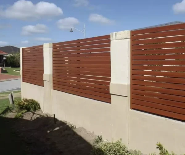 aluminum slat panel privacy fence