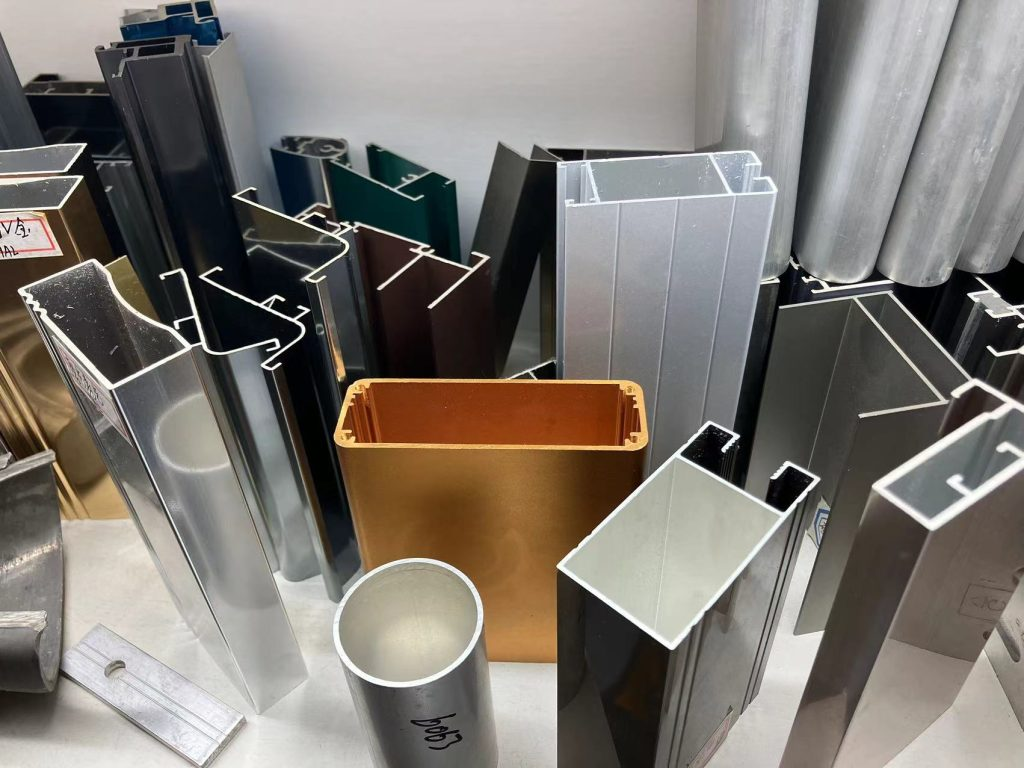 different shapes of aluminum extrusions