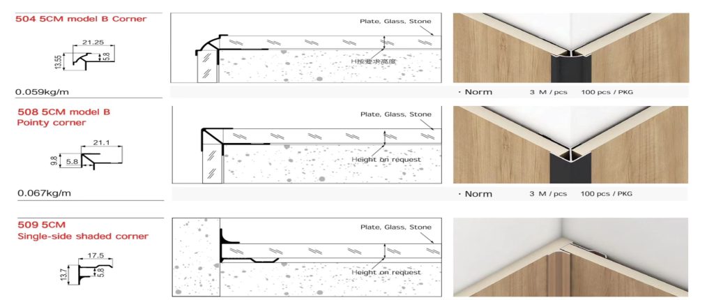 aluminum corner trim