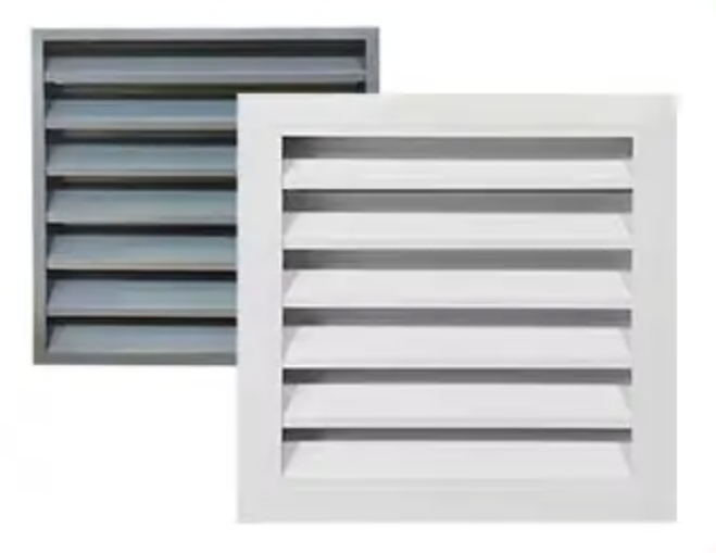 What are the types of aluminium louvers?