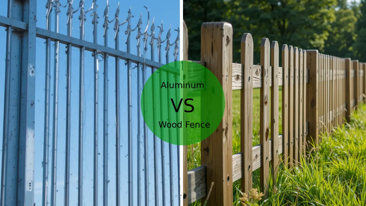 aluminum vs wood fence