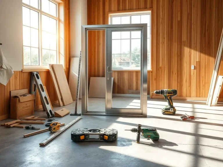 how to install aluminum door frames